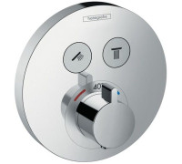 Термостат Hansgrohe ShowerSelect S для 2 потребителей скрытый монтаж хром 15743000