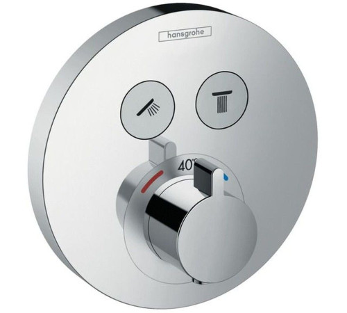 Термостат Hansgrohe ShowerSelect S для 2 потребителей скрытый монтаж хром 15743000