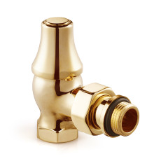 Клапан запорный угловой SR Rubinetterie Old Style 1/2 золото 0341-1500D000