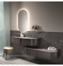 Комплект мебели Burgbad Lavo 2.0 121х49 см с зеркалом и полкой KOBW121 G0227 F5059