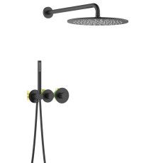 Душевая система встроенная Timo Saona с термостатом 300 мм черный матовый SX-2359/03SM