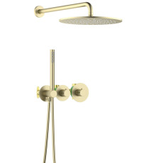 Душевая система встроенная Timo Saona с термостатом 300 мм золото матовое SX-2359/17SM