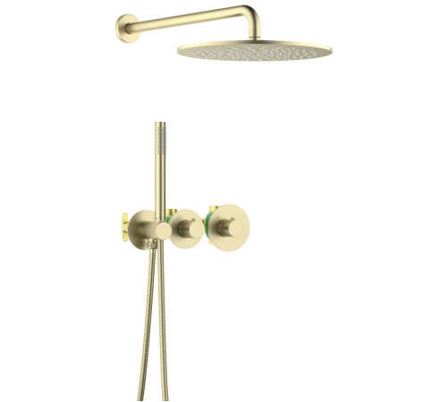 Душевая система встроенная Timo Saona с термостатом 300 мм золото матовое SX-2359/17SM