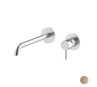 Смеситель для раковины встраиваемый Newform X-STEEL 316 излив 239 мм PVD Brushed pale gold 69630EX.59.098