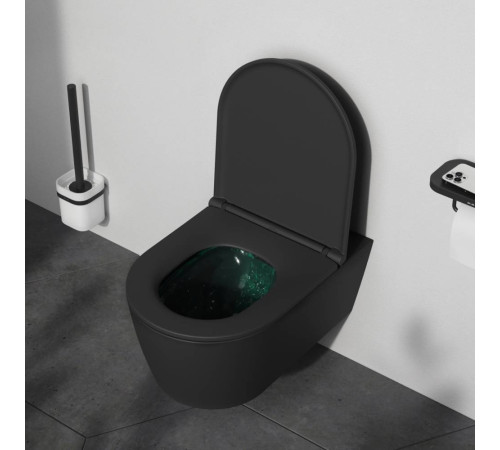 Унитаз подвесной AM.PM Func FlashClean с сиденьем микролифт матовый C8F1701MBSC