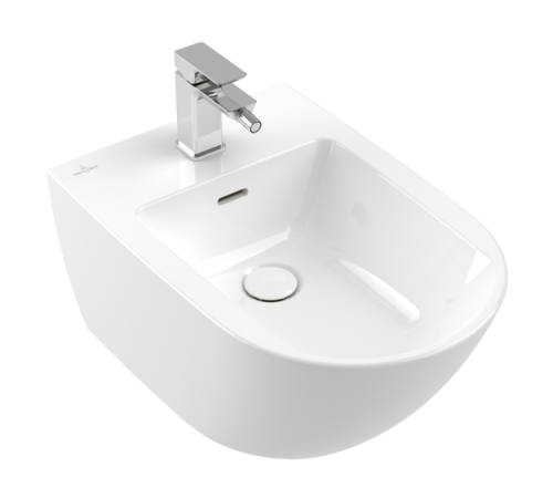 Биде подвесное Villeroy & Boch Subway 3.0 375х560х270 мм альпийский белый 44700001