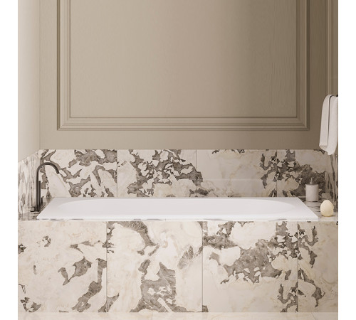 Ванна встраиваемая Salini Lofo 179х79.1х61 см Solid Surface белый матовый UM12322
