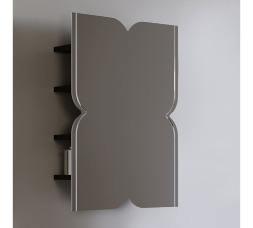 Зеркало-шкаф Devon&Devon Papillon 55х80х14 см деревянные полки PAPILLON.CAB