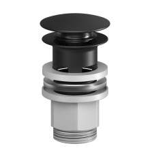 Донный клапан AM.PM нажимной с переливом черный F0700P22