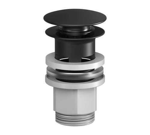 Донный клапан AM.PM нажимной с переливом черный F0700P22