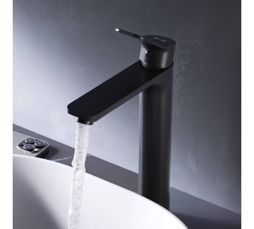 Смеситель для раковины высокий AM.PM X-Joy черный матовый F85A92022