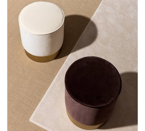 Пуф Oasis Otto Ø 40х42 см бархат T116C/Lilla Lucido 5HMSAOT4GC