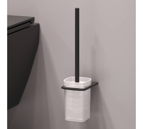 Комплект подвесной унитаз AM.PM FlashClean с гигиеническим душем черный CK70H1103B