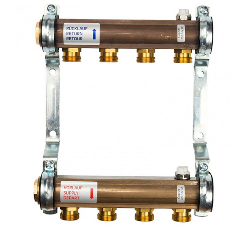 Коллекторная группа Watts Profil HKV/A 04 контура 1 x 3/4 Евроконус 10004542