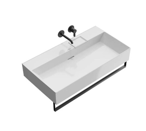 Раковина подвесная Kerama Marazzi Logica 90х48 см без отверстия белый глянец LO.wb.90.0