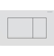 Клавиша смыва Geberit Sigma30 для двойного смыва квадратная белый матовый 115.883.01.1