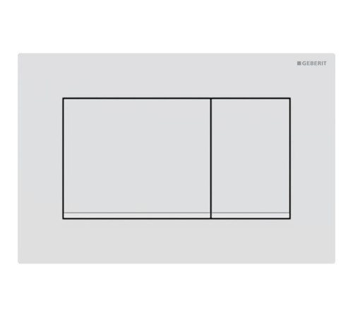 Клавиша смыва Geberit Sigma30 для двойного смыва квадратная белый матовый 115.883.01.1