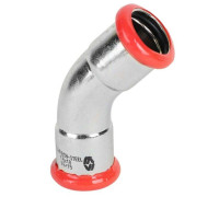 Колено 45° Sanha Sanha-Therm 22 мм ВН-ВН оцинкованная сталь CF53106