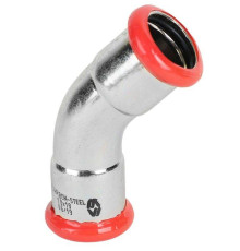 Колено 45° Sanha Sanha-Therm 22 мм ВН-ВН оцинкованная сталь CF53106