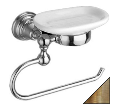 Кольцо для полотенца с керамической мыльницей Migliore Casablanca бронза CA 238.92