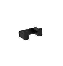 Крючок двойной AQUAme Tivoli AQM7302MB латунный черный матовый AQM7302MB