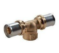 Тройник для труб из сшитого полиэтилена ROMMER 32x3.0-1 ВР латунь RM154Y059