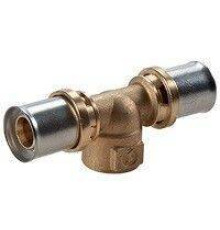 Тройник для труб из сшитого полиэтилена ROMMER 32x3.0-1 ВР латунь RM154Y059