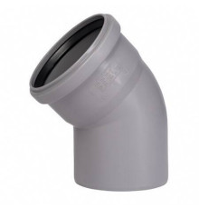 Отвод Ostendorf HTB 45° 110 мм PP RAL 7037 115120