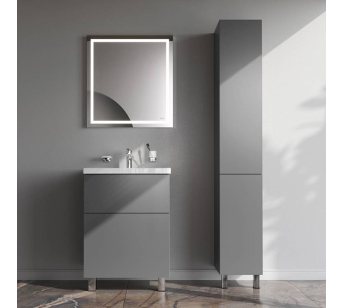 Тумба под раковину напольная AM.PM Gem 60 см 2 ящика графит матовый M90FSX06022GM32