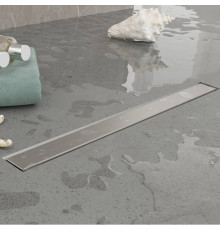 Трап душевой Plumberia Selection PS LINEAR 6x90 мм комбинированный затвор нержавеющая сталь PSL90MT