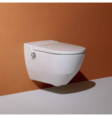 Унитаз-биде подвесной Laufen Cleanet Navia безободковый с сиденьем микролифт белый 8.2060.1.400.000.1