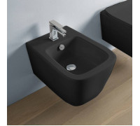 Биде подвесное Artceram A16 52.5х36 см 1 отв. черный матовый ASB001 17 00