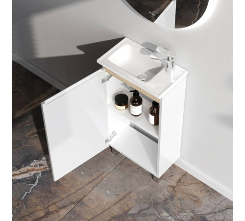 Тумба под раковину напольная AM.PM X-Joy 45 см 1 дверца белый глянец M85AFSX0451WG