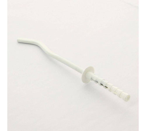 Кронштейн штыревой плоский Uni-Fitt 7х180 мм белый с дюбелем 870W0718