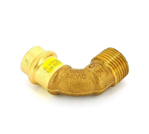 Угол пресс с наружной резьбой Viega Profipress G бронза 15x1/2 345747