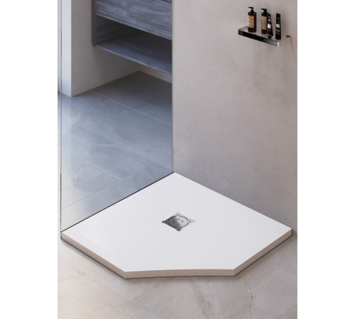 Душевой поддон трапеция RGW Stone Tray ST/T-W 900x900 мм белый 16155099-01