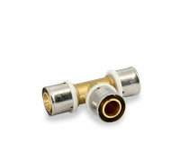 Тройник пресс равнопроходной General Fittings 26х26х26 мм 706G8881