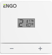 Терморегулятор проводной Engo Controls накладной 24В белый EASY24W