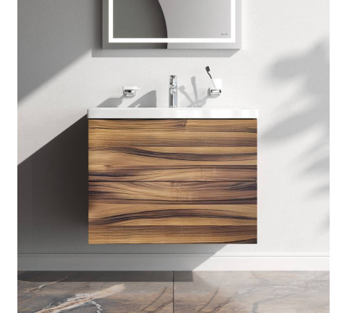 Тумба под раковину подвесная AM.PM Gem 75 см 2 ящика орех M90FHX0752HF