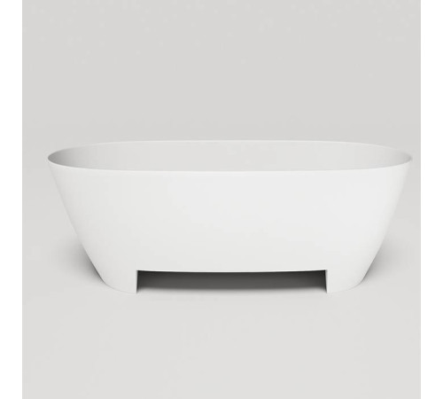 Ванна отдельностоящая Salini Sofia Light 165х75х60 см S-Sense с переливом белый глянцевый 103711G