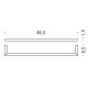 Полотенцедержатель Colombo Design Mini 46 см PVD графит матовый B4010.GM
