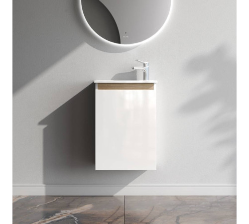 Тумба под раковину подвесная AM.PM X-Joy 45 см 1 дверца белый глянец M85AFHX0451WG