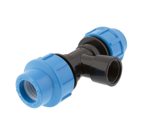 Тройник переходный компрессионный ПНД Джилекс 25 мм х 3/4 ВР х 25 мм 9425