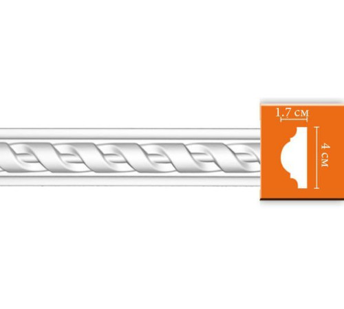 Молдинг с рисунком Decomaster DT-8050 полиуретан 40х17х2400 мм DT-8050