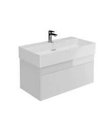 Тумба подвесная Kerama Marazzi Logica 86.8x46x40.3 см 2 ящика белоснежный LOG.90.2\WHT