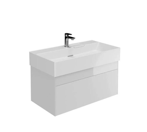 Тумба подвесная Kerama Marazzi Logica 86.8x46x40.3 см 2 ящика белоснежный LOG.90.2\WHT