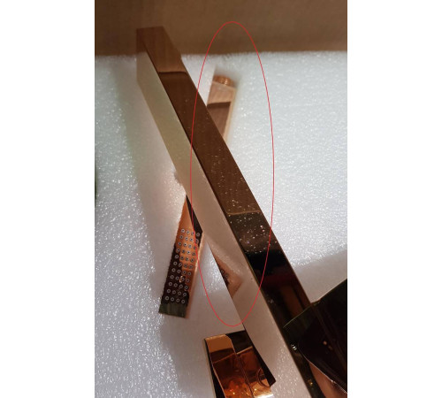 Смеситель напольный Bongio Line излив 212 мм розовое золото 67534OA0DPREU