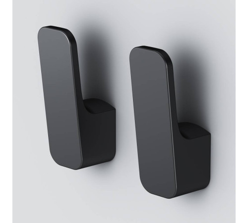 Набор крючков для полотенец AM.PM Func 2 шт черный A8F35622