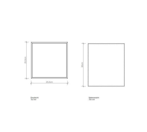 Корзина для белья Decor Walther Brownie WB 25.5x25.5x30 см черная кожа 0925060