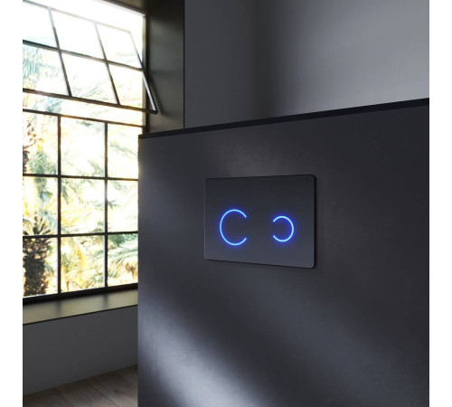 Клавиша для инсталляции сенсорная AM.PM Touchless Pro стекло черный I0450B38